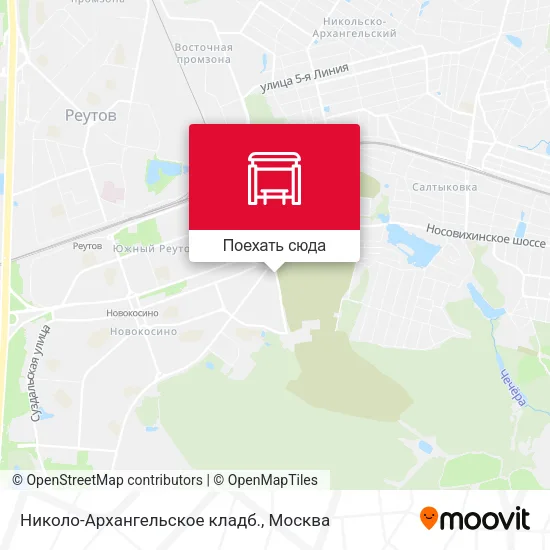 Карта Николо-Архангельское кладб.