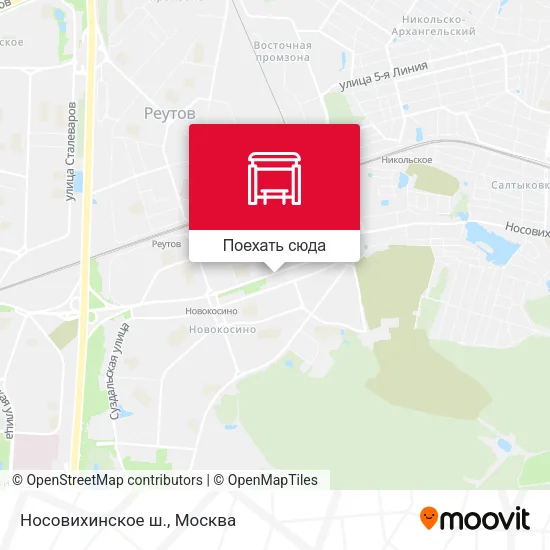 Карта Носовихинское ш.