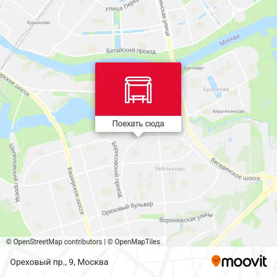 Карта Ореховый пр., 9