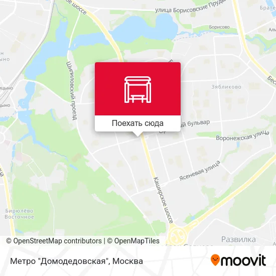 Карта Метро "Домодедовская"