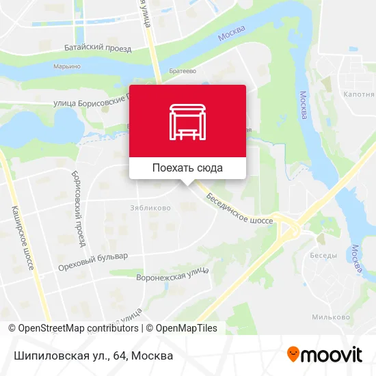 Карта Шипиловская ул., 64