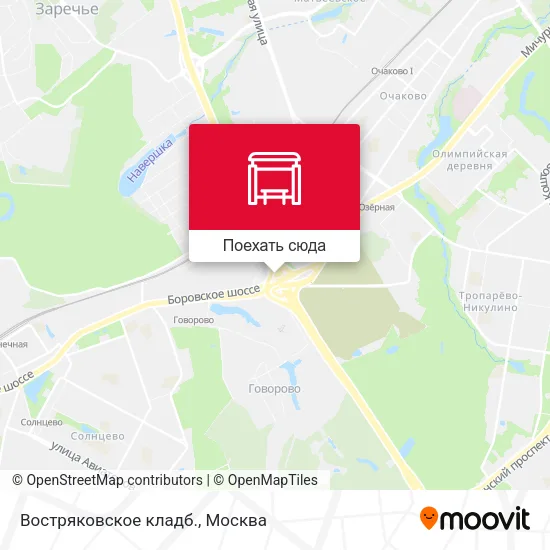 Карта Востряковское кладб.