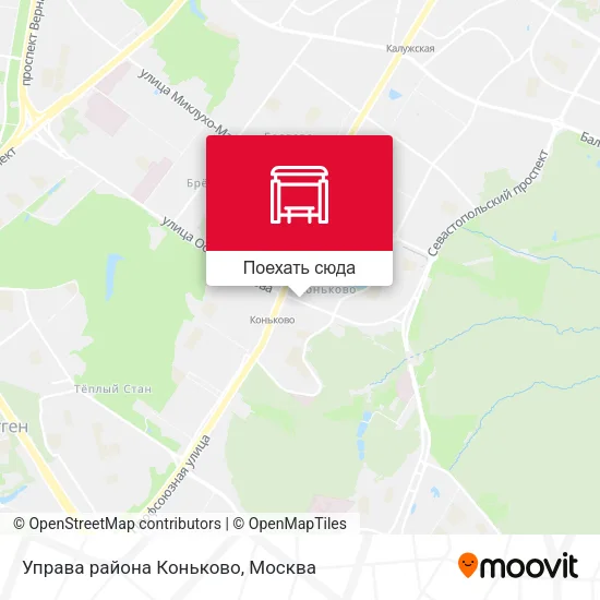Карта Управа района Коньково
