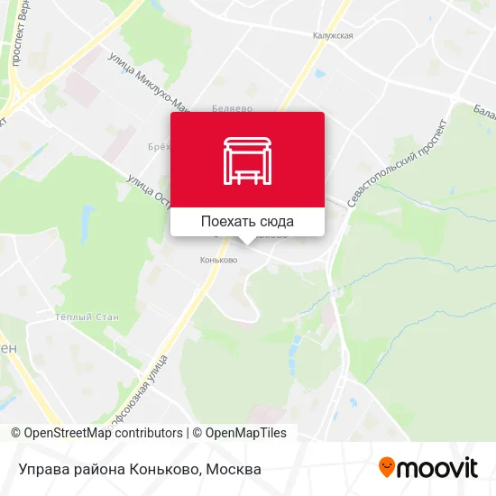 Карта Управа района Коньково