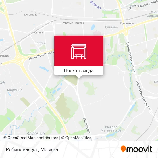 Карта Рябиновая ул.