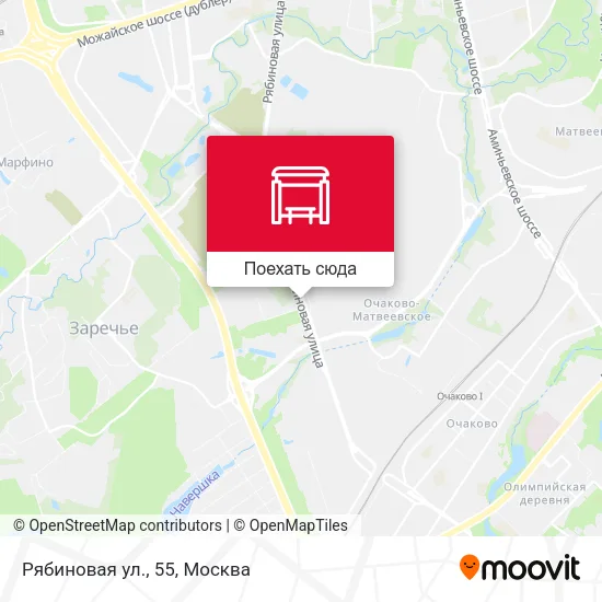 Карта Рябиновая ул., 55