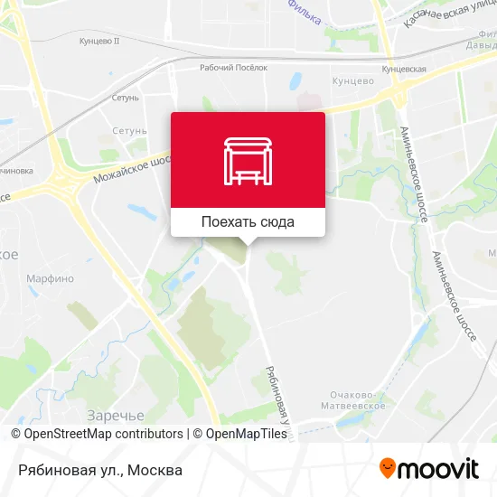 Карта Рябиновая ул.