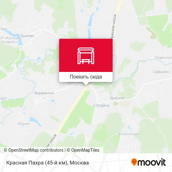 Карта Красная Пахра (45-й км)