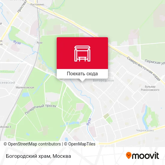 Карта Богородский храм