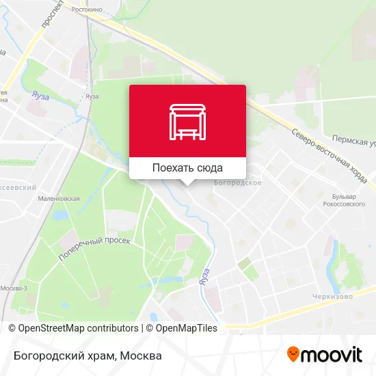 Карта Богородский храм
