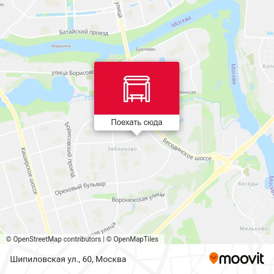Карта Шипиловская ул., 60