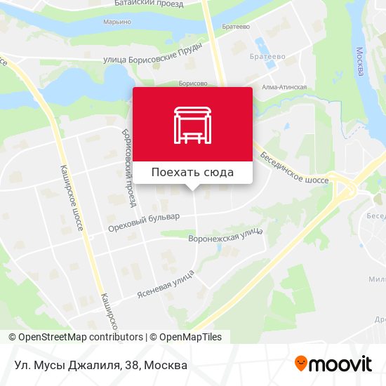 Карта Ул. Мусы Джалиля, 38