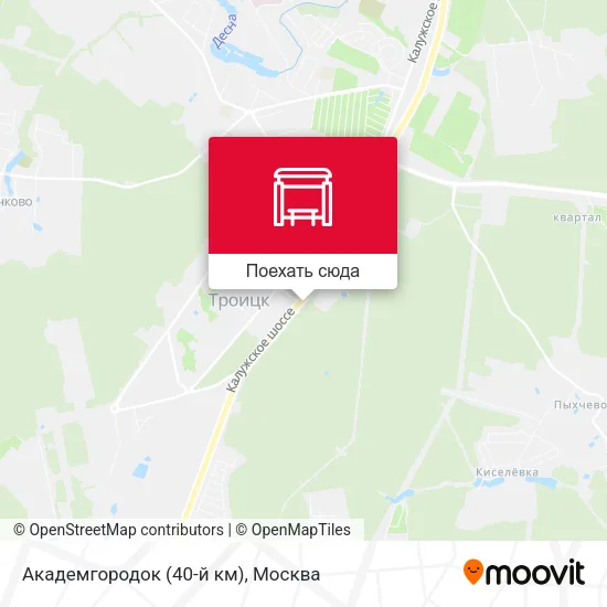 Карта Академгородок (40-й км)