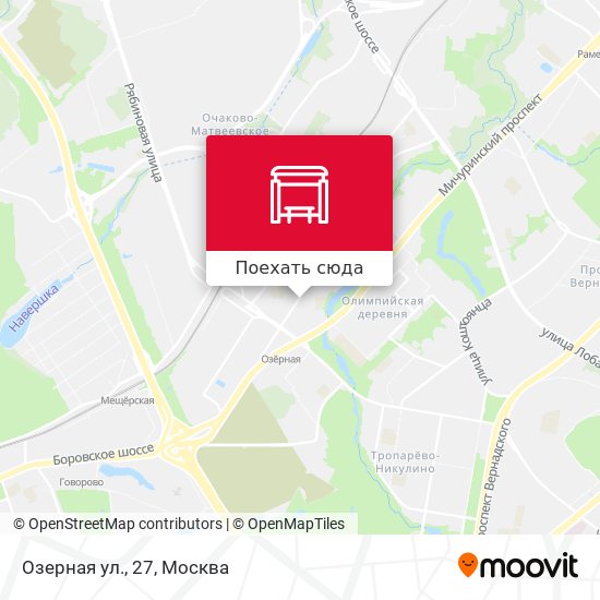 Карта Озерная ул., 27