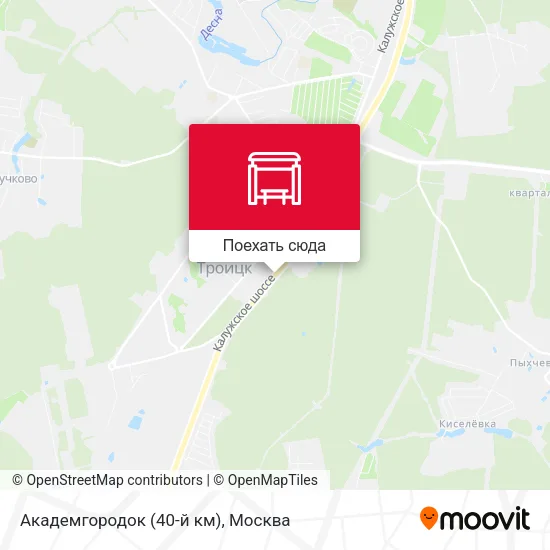 Карта Академгородок (40-й км)