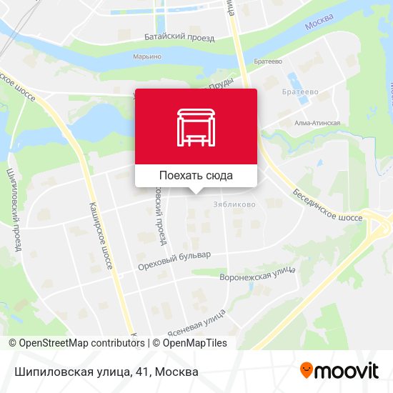 Карта Шипиловская улица, 41