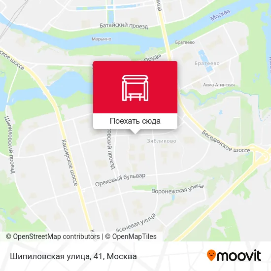 Карта Шипиловская улица, 41
