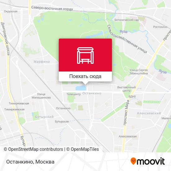 Карта Останкино