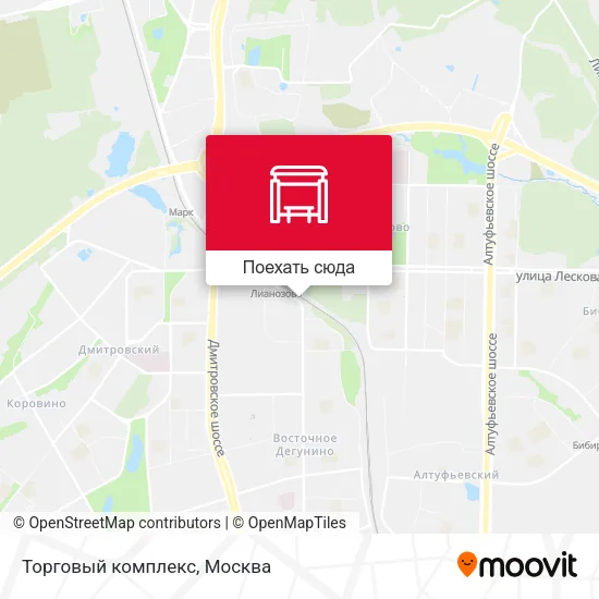 Карта Торговый комплекс