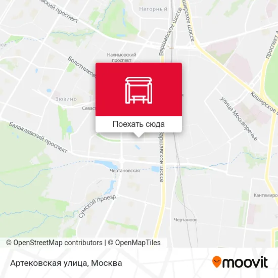 Карта Артековская улица