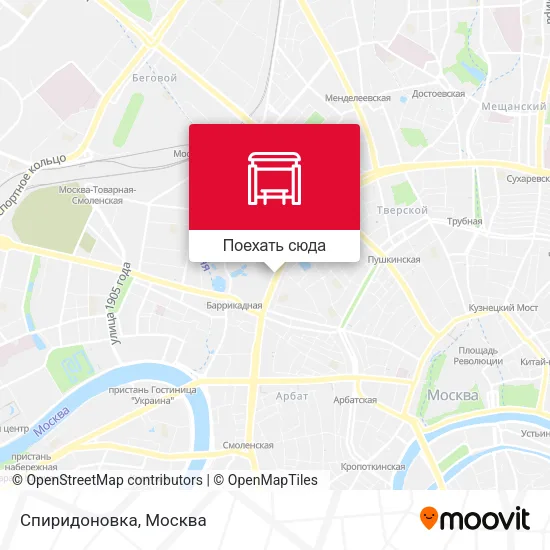 Карта Спиридоновка