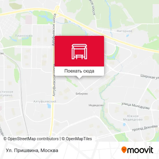 Карта Ул. Пришвина