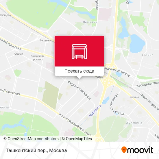 Карта Ташкентский пер.