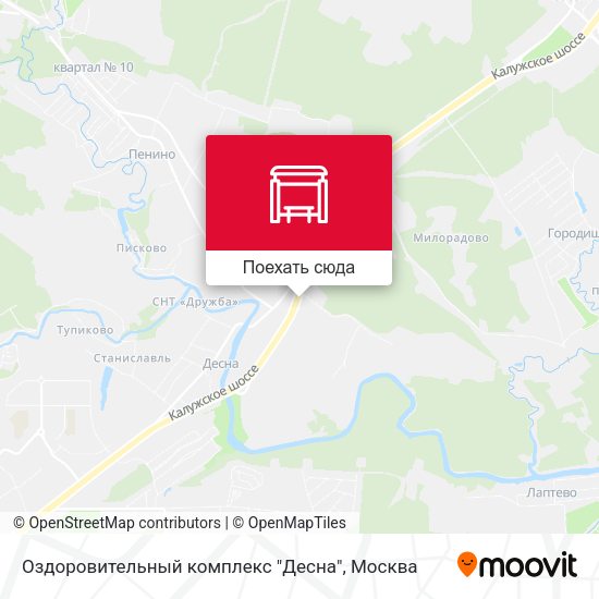 Карта Оздоровительный комплекс "Десна"