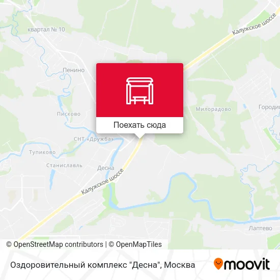 Карта Оздоровительный комплекс "Десна"