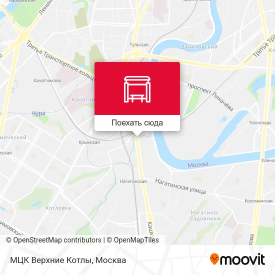 Карта МЦК Верхние Котлы