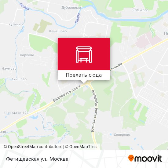 Карта Фетищевская ул.