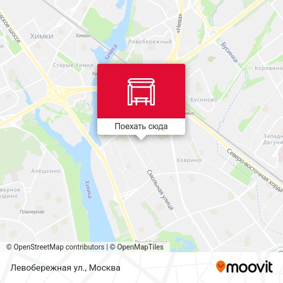Карта Левобережная ул.