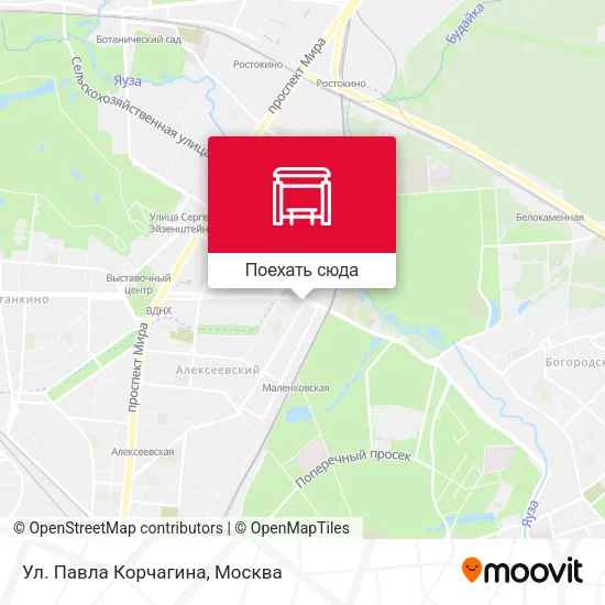 Карта Ул. Павла Корчагина