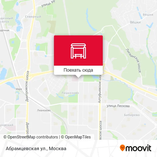 Карта Абрамцевская ул.