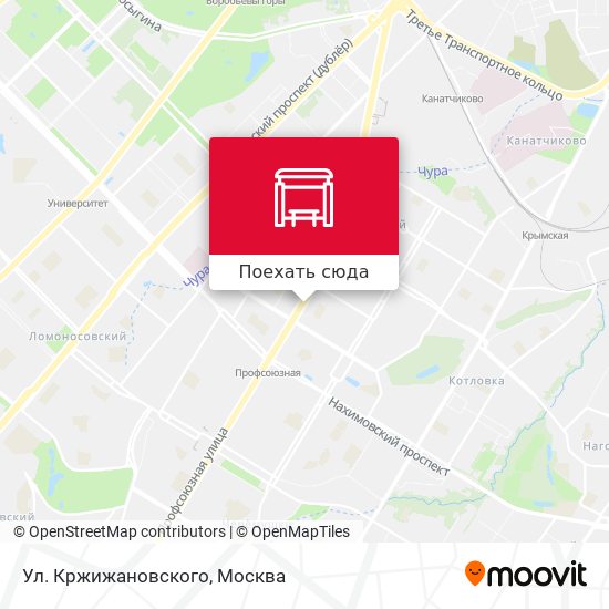 Карта Ул. Кржижановского
