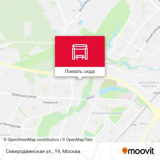 Карта Северодвинская ул., 19
