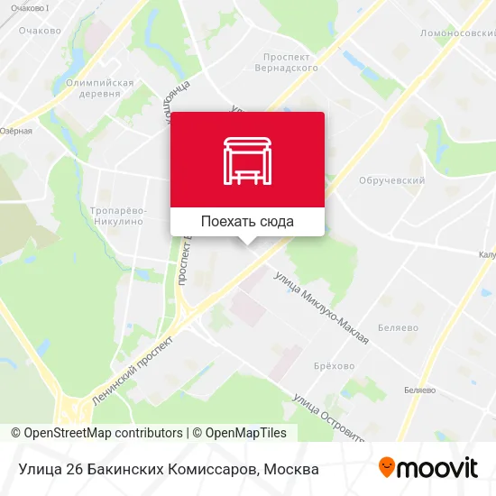 Карта Улица 26 Бакинских Комиссаров