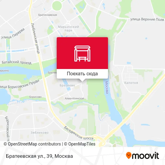 Карта Братеевская ул., 39