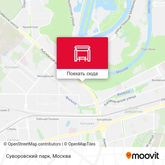 Карта Суворовский парк