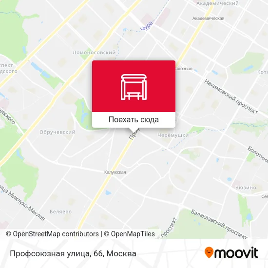 Карта Профсоюзная улица, 66