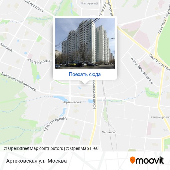 Карта Артековская ул.
