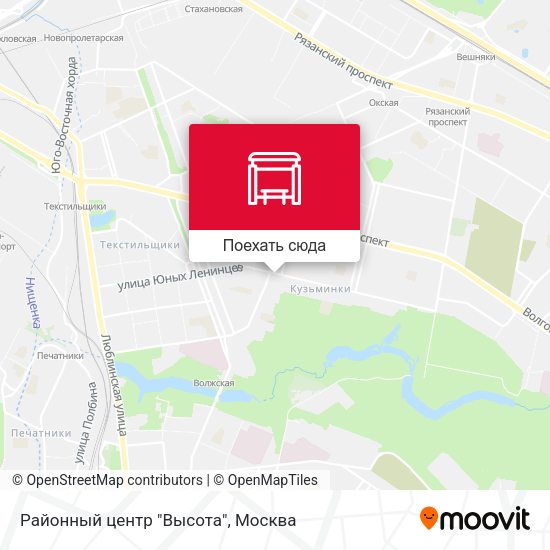Карта Районный центр "Высота"