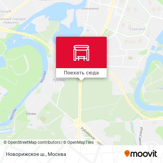 Карта Новорижское ш.
