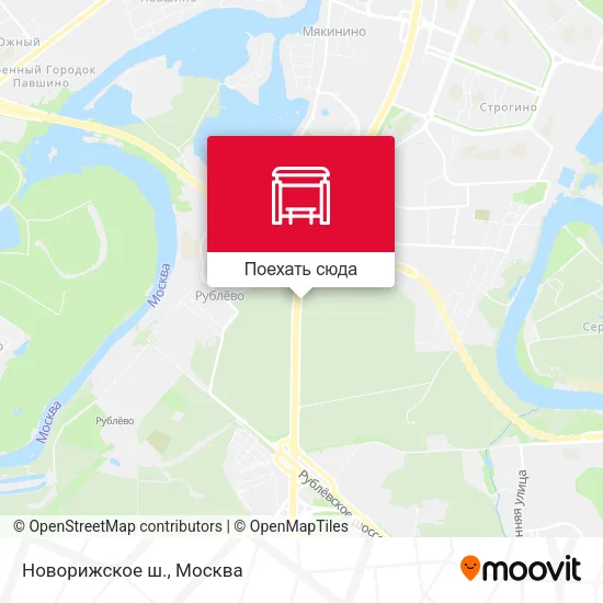 Карта Новорижское ш.