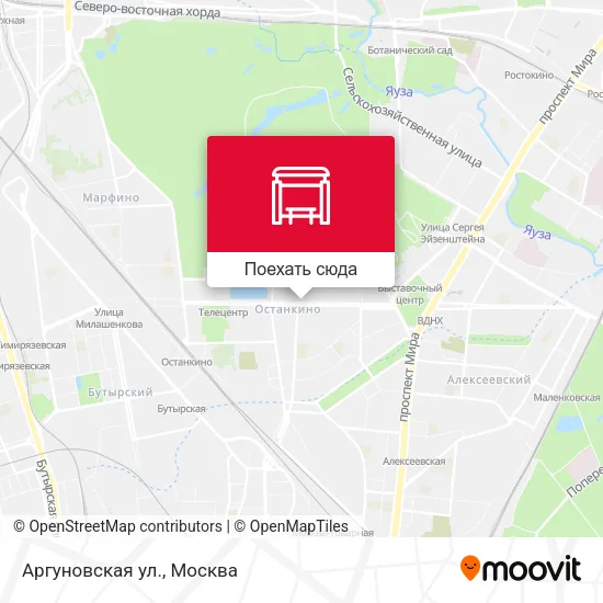 Карта Аргуновская ул.
