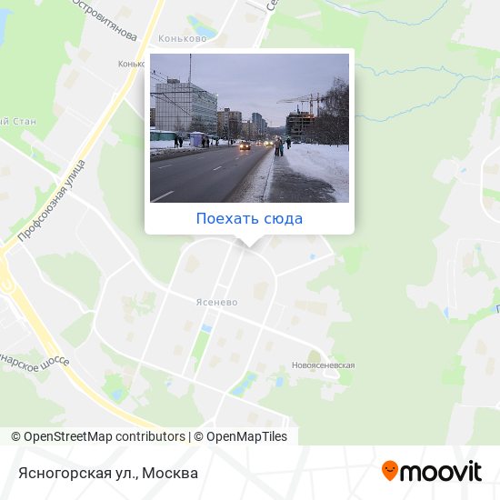 Карта Ясногорская ул.