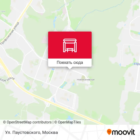 Карта Ул. Паустовского