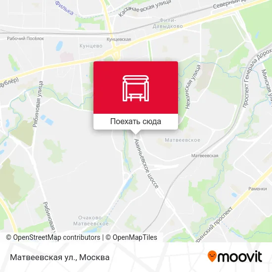 Карта Матвеевская ул.