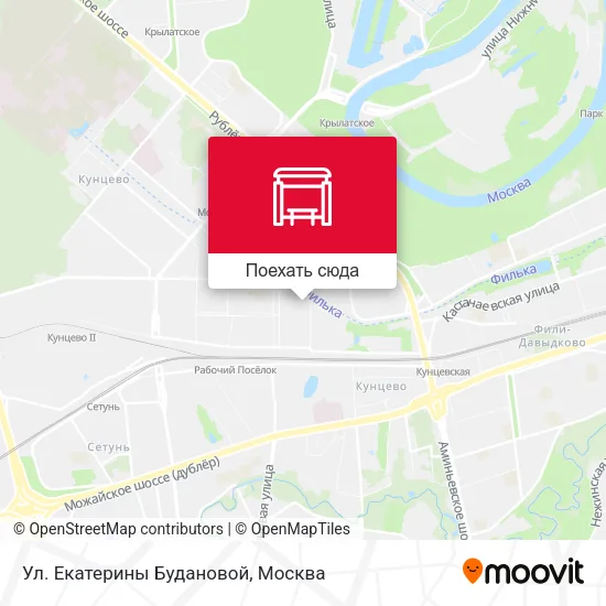 Карта Ул. Екатерины Будановой