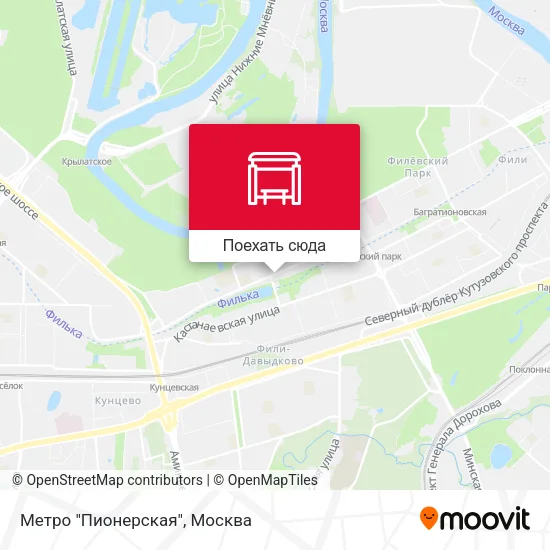 Карта Метро "Пионерская"